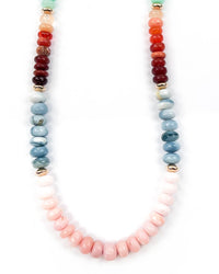 Rainbow Multi-Opal Strand Necklace