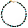 Black Spinel & Arizona Sleeping Beauty Turquoise Necklace