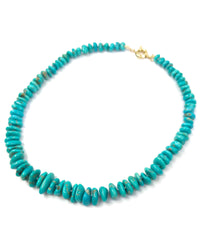 Hand-Knotted Natural Un-Dyed Sleeping Beauty Turquoise Nugget Necklace