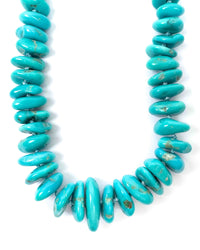 Hand-Knotted Natural Un-Dyed Sleeping Beauty Turquoise Nugget Necklace