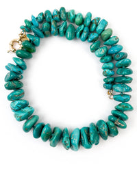 Arizona Sleeping Beauty Turquoise Nugget Hand-Knotted Necklace