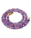 Tanzanite, Pink Sapphire, & Amethyst Gemstone Strand Necklace