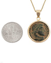 10k Gold Genuine Ancient Roman Coin Necklace (Constantine the Great; 306-337 A.D.)