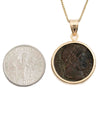 10k Gold Genuine Ancient Roman Coin Necklace (Constantine the Great; 306-337 A.D.)