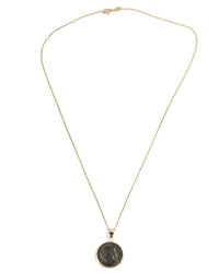 10k Gold Genuine Ancient Roman Coin Necklace (Crispus; 316-326 A.D.)