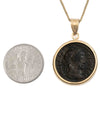 10k Gold Genuine Ancient Roman Coin Necklace (Crispus; 316-326 A.D.)