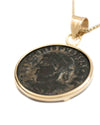 10k Gold Genuine Ancient Roman Coin Necklace (Crispus; 316-326 A.D.)