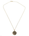 10K Gold Genuine Ancient Greek Coin Necklace (Medusa; 85-65 B.C.)