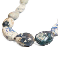 14k Gold Natural Large Australian Opal Nugget Knotted Statement Necklace