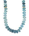 14k Gold Aquamarine Hand-Knotted Necklace