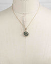 14k Gold Genuine Ancient Greek Coin Necklace (Athena/Owl; 200-133 B.C.)