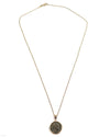 14k Gold Genuine Ancient Greek Coin Necklace (Athena/Owl; 200-133 B.C.)