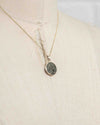 14k Gold Genuine Ancient Greek Coin Necklace (Athena/Owl; 200-133 B.C.)