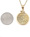 14k Gold Genuine Ancient Coin of the Crusades Necklace (Achaea; 1289-1297 A.D.)