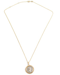14k Gold Genuine Ancient Roman Coin Necklace (Fortuna; 49 B.C.)