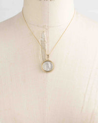 14k Gold Genuine Ancient Roman Coin Necklace (Hercules; 56 B.C.)