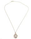 14k Gold Genuine Ancient Roman Coin Necklace (Diva Faustina; 141 A.D.)