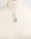 14k Gold Genuine Ancient Roman Coin Necklace (Diva Faustina; 141 A.D.)