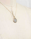 14k Gold Genuine Ancient Roman Coin Necklace (Diva Faustina; 141 A.D.)