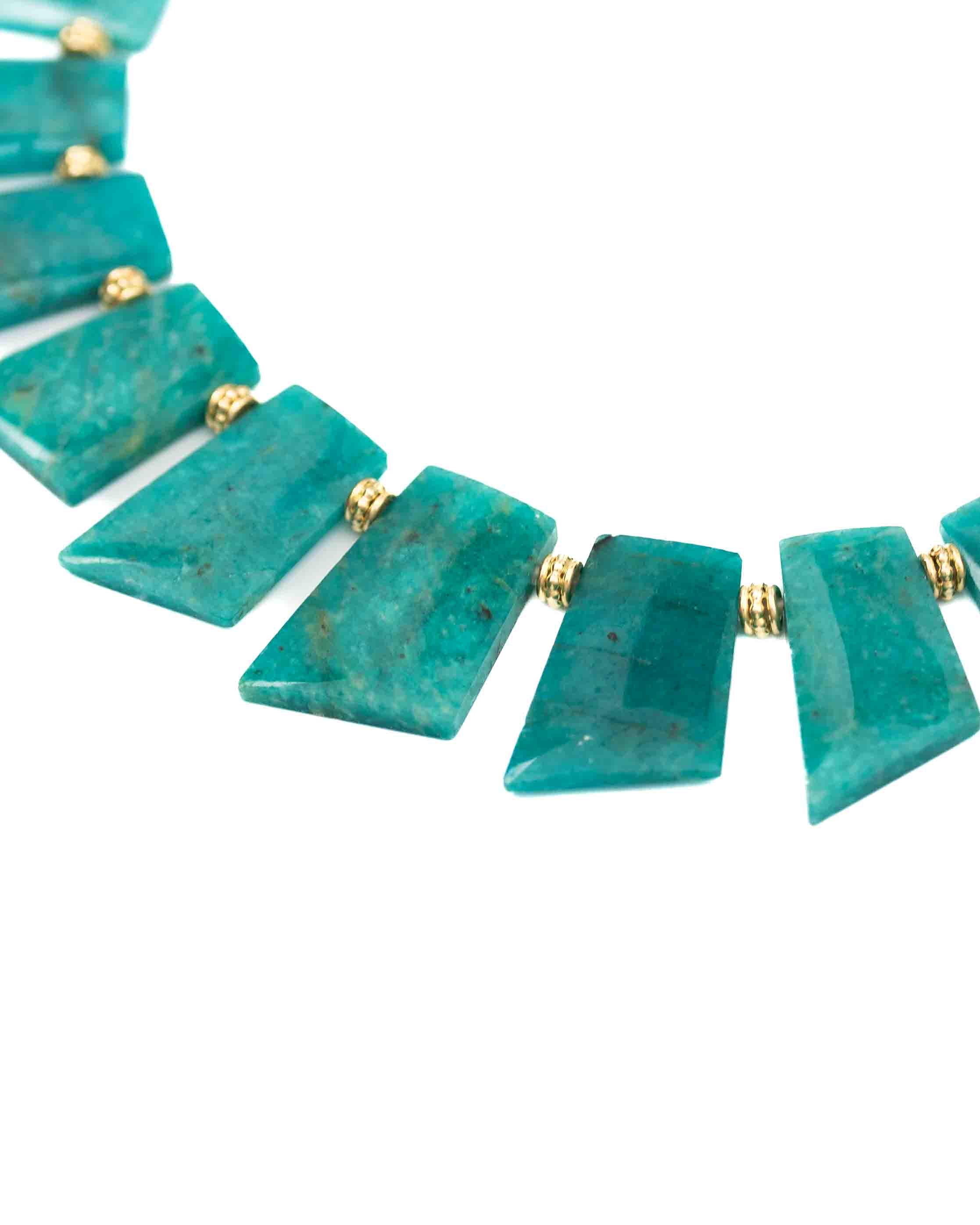 Reversible Amazonite Statement Necklace