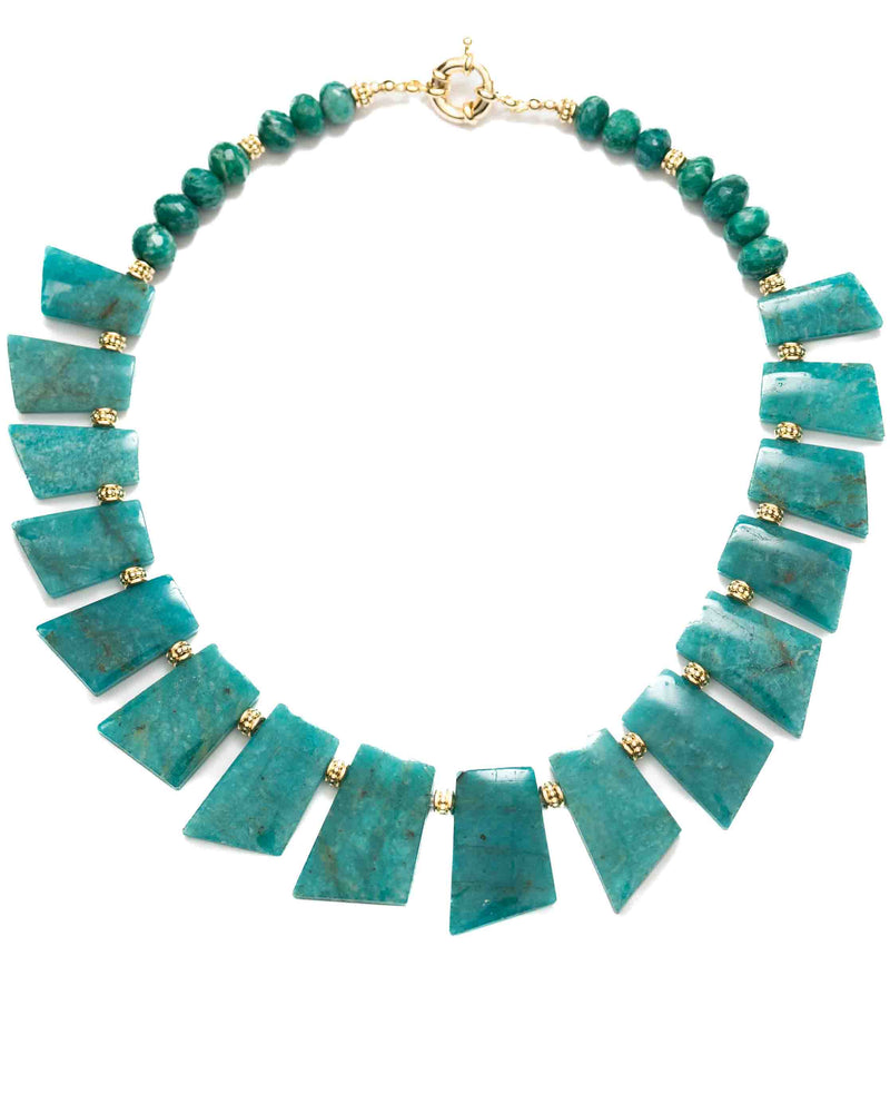 Reversible Amazonite Statement Necklace