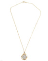 14k Gold Genuine Ancient Roman Coin Necklace (Flora; 57 B.C.)