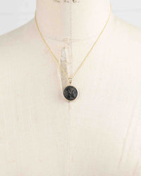 14k Gold Genuine Ancient Greek Coin Necklace (Alexander the Great; 336-323 B.C.)