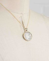 14k Gold Genuine Ancient Greek Coin Necklace (Alexander the Great Tetradrachm; 336-323 B.C.)