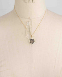 14k Gold Genuine Ancient Biblical/Judaean Coin Necklace (Widow's Mite; 103-73 B.C.)
