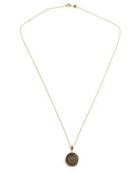 14k Gold Genuine Ancient Biblical/Judaean Coin Necklace (Widow's Mite; 103-73 B.C.)