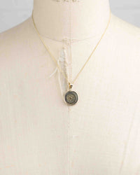 14k Gold Genuine Ancient Biblical/Judaean Coin Necklace (Widow's Mite; 103-73 B.C.)