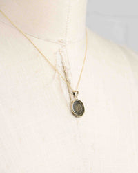 14k Gold Genuine Ancient Biblical/Judaean Coin Necklace (Widow's Mite; 103-73 B.C.)