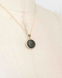 14k Gold Genuine Ancient Greek Coin Necklace (Apollo; 275-265 B.C.)