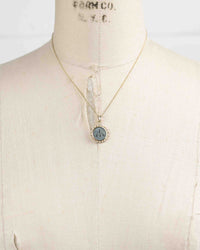 14k Gold Genuine Ancient Greek Coin Necklace (Artemis Bee; 390-300 B.C.)