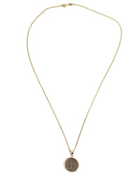 14k Gold Genuine Ancient Greek Coin Necklace (Artemis Bee; 200 B.C.)