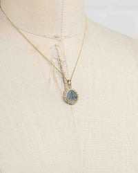 14k Gold Genuine Ancient Greek Coin Necklace (Artemis Bee; 390-300 B.C.)