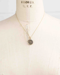 14k Gold Genuine Ancient Greek Coin Necklace (Artemis Bee; 200 B.C.)