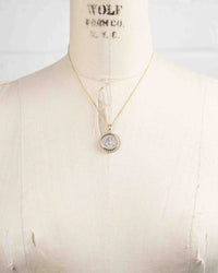 14k Gold Genuine Ancient Greek Coin Necklace (Artemis Bee; 202-150 B.C.)