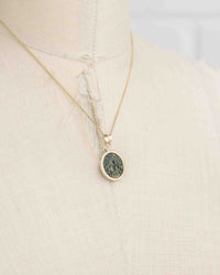 14k Gold Genuine Ancient Greek Coin Necklace (Artemis Bee; 200 B.C.)