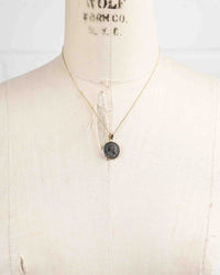 14k Gold Genuine Ancient Greek Coin Necklace (Athena/Owl; 200-133 B.C.)