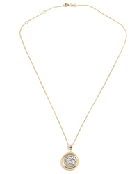 14k Gold Genuine Ancient Greek Coin Necklace (Alexander the Great; 336-323 B.C.)