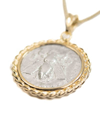 14k Gold Genuine Ancient Greek Coin Necklace (Artemis Bee; 202-150 B.C.)