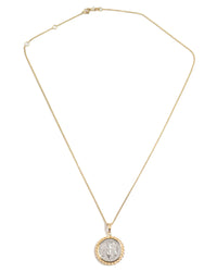 14k Gold Genuine Ancient Greek Coin Necklace (Artemis Bee; 202-150 B.C.)