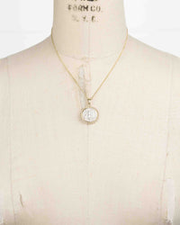 14k Gold Genuine Ancient Greek Coin Necklace (Artemis Bee; 202-150 B.C.)