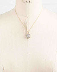 14k Gold Genuine Ancient Greek Coin Necklace (Zeus/Hera; 400-301 B.C.)