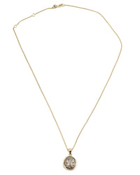 14k Gold Genuine Ancient Greek Coin Necklace (Zeus/Hera; 500-301 B.C.)