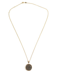 14k Gold Genuine Ancient Greek Coin Necklace (Poseidon; 275-215 B.C.)