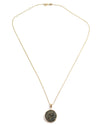 14k Gold Genuine Ancient Greek Coin Necklace (Zeus; 27 BC-14 AD)