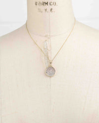 14k Gold Genuine Ancient Medieval Coin Necklace (Coin of the Crusades; 1287-1308 A.D.)