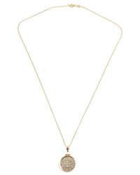 14k Gold Genuine Ancient Crusades Coin Necklace (Jerusalem; 1163-1174 A.D.)